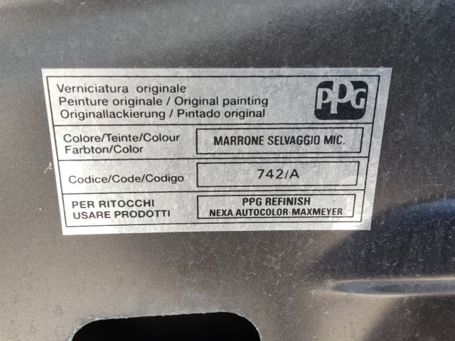 206043 Fiat Croma  2005-2008 motorháztető 51729565