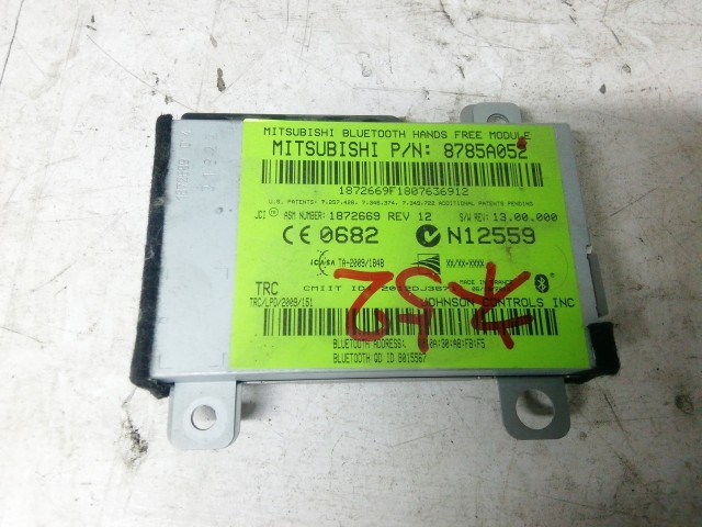 Citroen C4 Aircross 2012-2017 Bluetooth Elektronika 8785A052