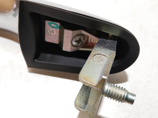 Fiat 500 gyári új jobb első külső kilincs, matt króm 735527041