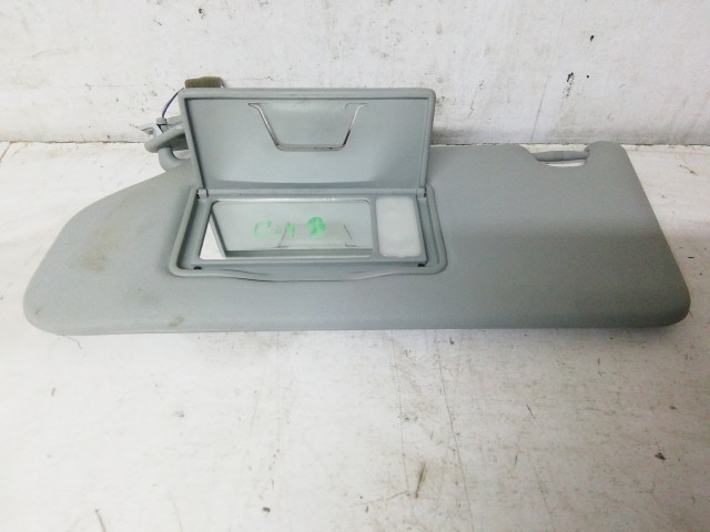 210590 Citroen C4 Aircross 2012-2017 bal oldali napellenző, szürke színű, tükrös világítással