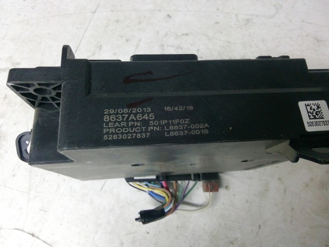 Citroen C4 Aircross 2012-2017 Biztosítéktábla  8637A645