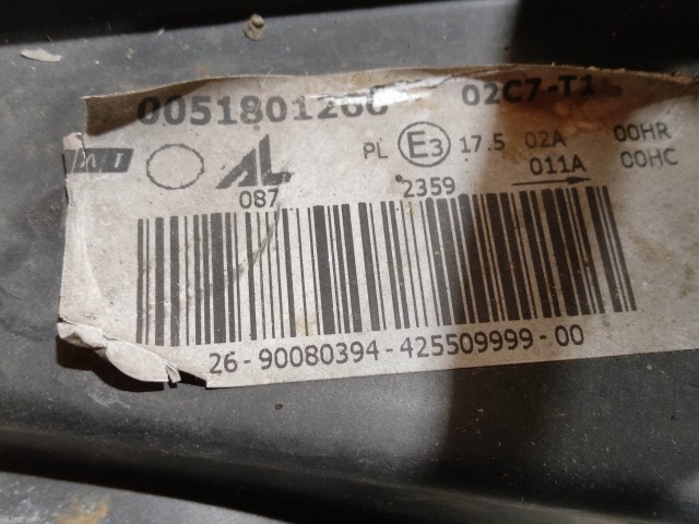 205806 Fiat Croma 2005-2008 bal első  fényszóró 51801266