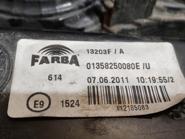 205824 Fiat Fiorino , Qubo, Citroen Nemo, Peugeot Bipper bal hátsó lámpa, izzófoglalat nélkül!!!