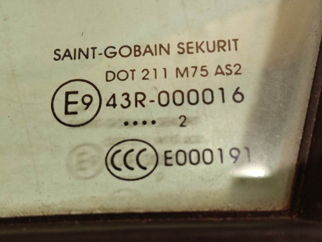 Üveg használt  zöld fix bal első