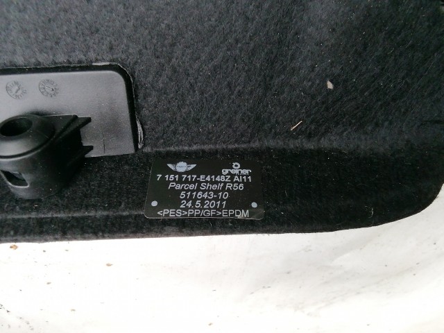 210706 Mini R56 2006-2013 kalaptartó 7151717