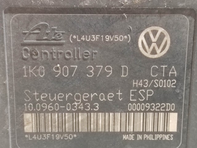 Audi A3, Seat Toledo, Altea, Skoda Octavia, Volkswagen Golf V., Touran, Caddy Abs 1K0907379D , 10.0206-0040.4