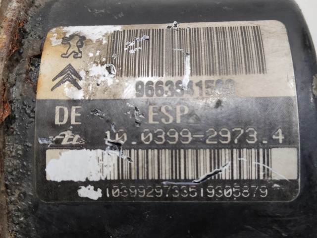 206547 Citroen C3 2002-2010  Abs 10.0399-2973.4 , 9663541580 a képen látható sérüléssel