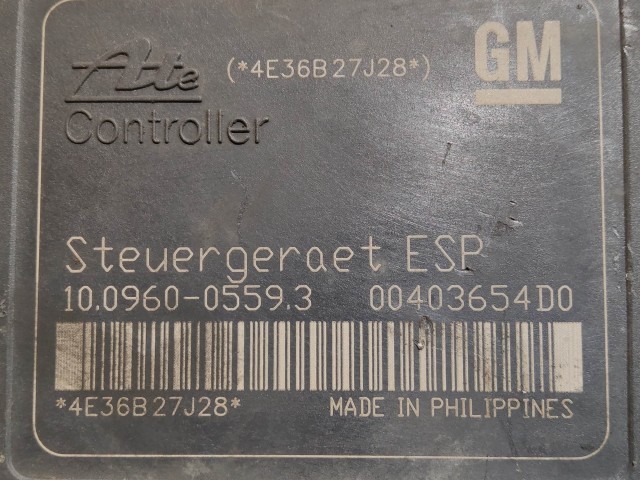 Opel Zafira B 2005-2014 Abs 4E36B27J28, 10.0206-0248.4, 13234911