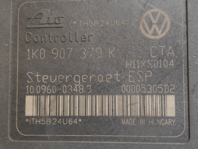 Audi A3, Seat Toledo, Altea 5P, Skoda Octavia II, Volkswagen Touran, Golf V., Caddy III. Abs 1K0907379K, 10.0206-0106.4