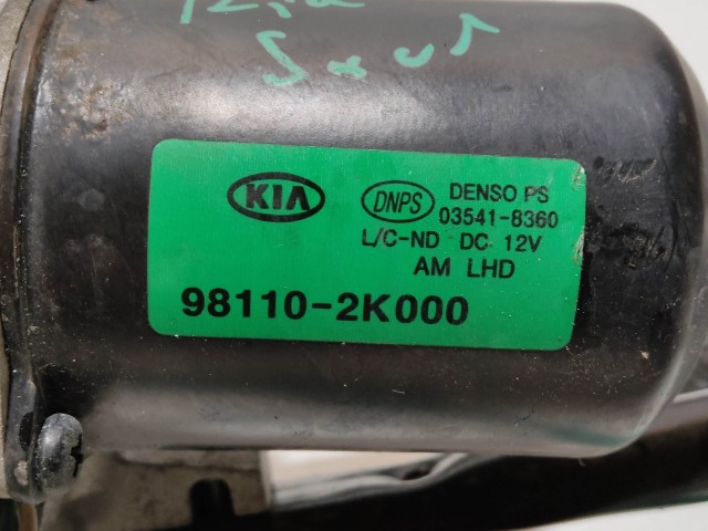Kia Soul 2009-2013 ablaktörlő motor mechanikával 98110-2K000
