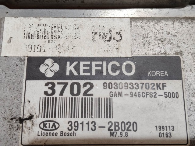 Kia Soul 2009-2013 1,6 benzin motorvezérlő 39113-2B020 , 9030933702KF