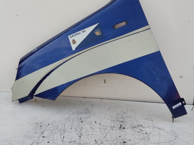 207000 Fiat Doblo II. 2005-2009 bal első sárvédő, a képen látható sérüléssel