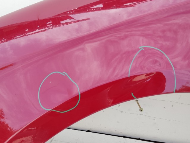 207018 Alfa Romeo Giulietta 2010-2020 bal első sárvédő, a képen látható sérüléssel