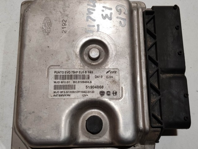 Fiat My Punto 2013-2018 1,3 16v Diesel Euro5 motorvezérlő szett 51904066 , 51869094