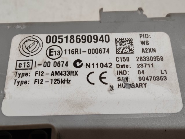 208227 Fiat Grande Punto 2005-2009 1,3 16v Diesel Euro 5 motorvezérlő szett 51904061, 51869094