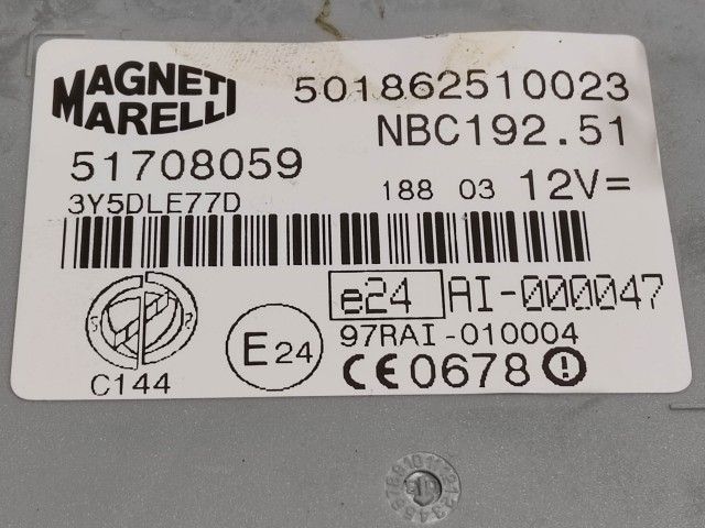 Fiat Stilo 2001-2003 1,2 16v benzin motorvezérlő szett 0261207086 , 46818388 , 51708059