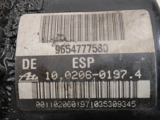 Peugeot 1007 Abs 10.0206-0197.4 , 9654777580