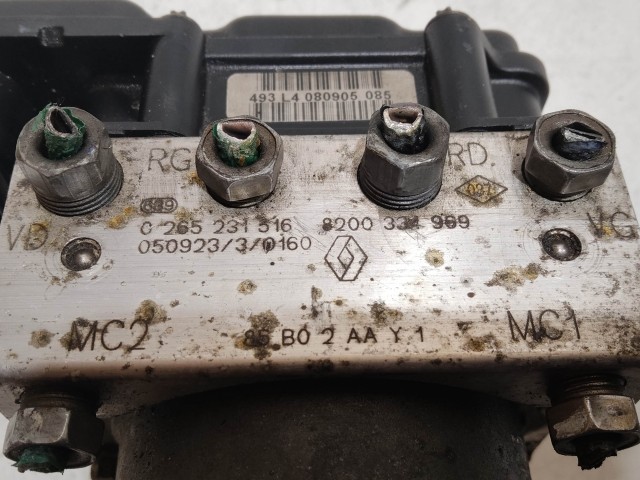 Renault Clio III. 2007-2014 Abs 8200334969 , 0265231516
