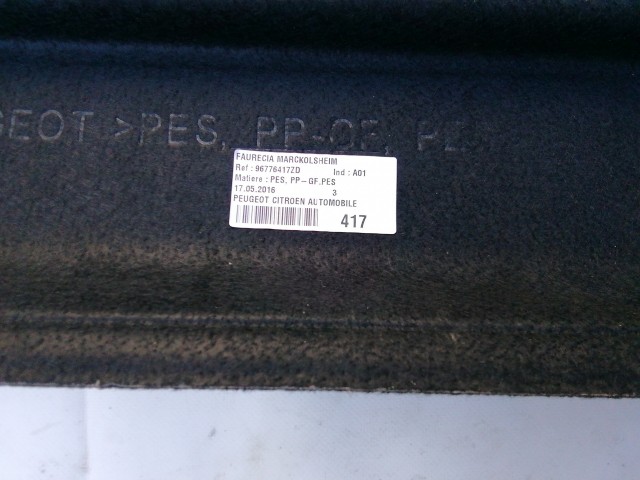 210938 Peugeot 308 II. 2013-2021 kalaptartó 96776417