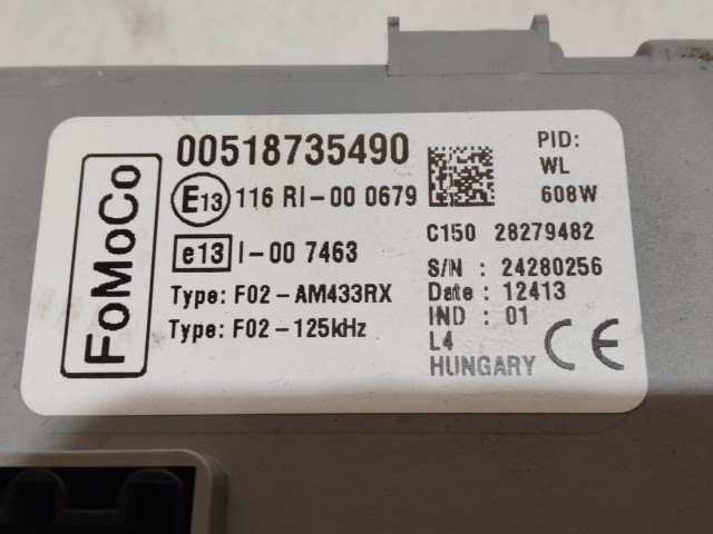 Ford Ka 2008-2016 1,2 8v benzin motorvezérlő szett használt  51903151 , 518735490 , IAW5SF9.AC