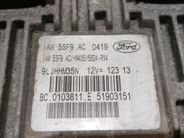 Ford Ka 2008-2016 1,2 8v benzin motorvezérlő szett használt  51903151 , 518735490 , IAW5SF9.AC