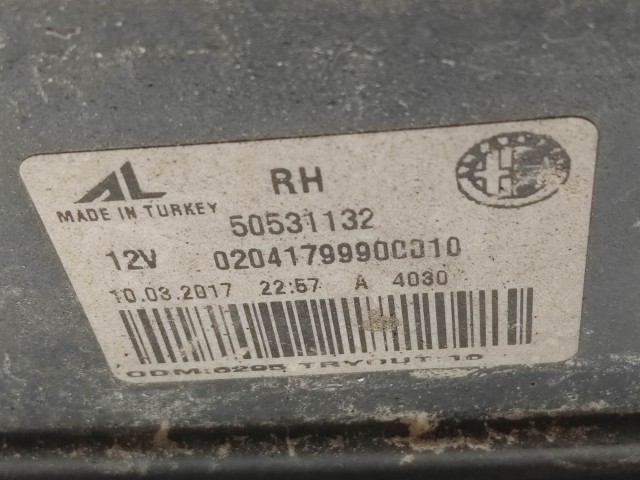 208460 Alfa Romeo Giulietta 2010-2020 jobb hátsó belső lámpa 50531132