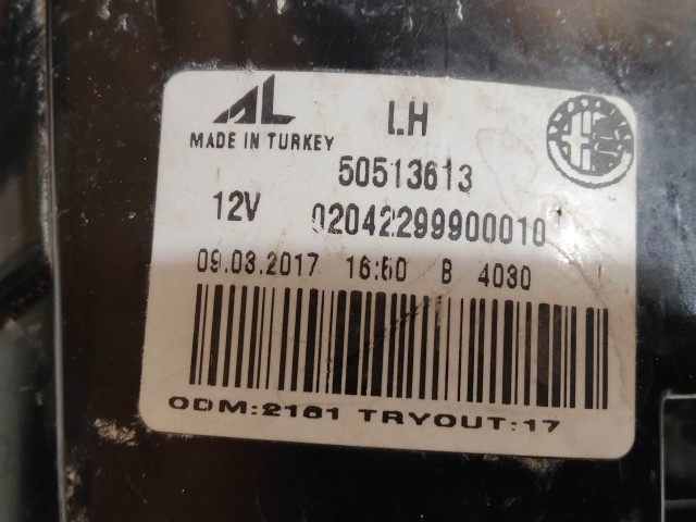 208482 Alfa Romeo Giulietta 2010-2020 bal hátsó külső lámpa 50513613