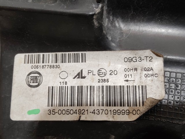 162421 Fiat Bravo 2007-2014 jobb első fényszóró 51877883
