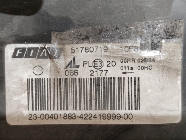 208603 Fiat Multipla 2003-2010, Fiat Idea jobb első fényszóró 51780719