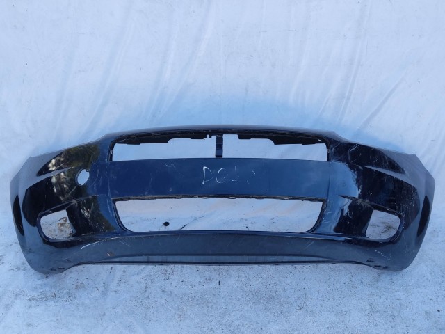 208696 Fiat Grande Punto 2005-2009 fekete színű első lökhárító, a képen látható sérüléssel