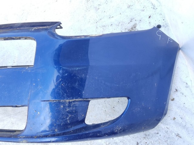 208700 Fiat Grande Punto  2005-2009 kék színű első lökhárító, a képen látható sérüléssel