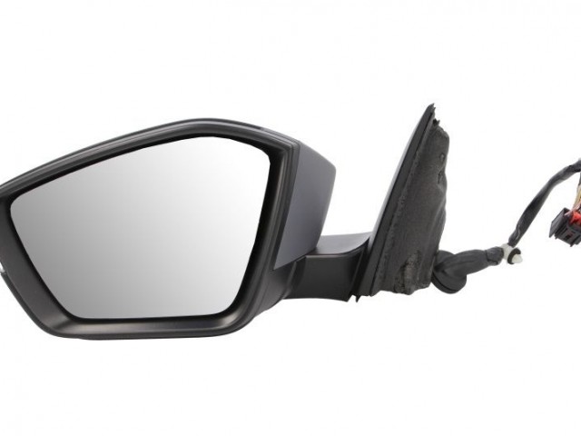 Skoda Octavia IV. 2020- utángyártott új bal oldali visszapillantó tükör, elektromosan behajtható, fényezhető