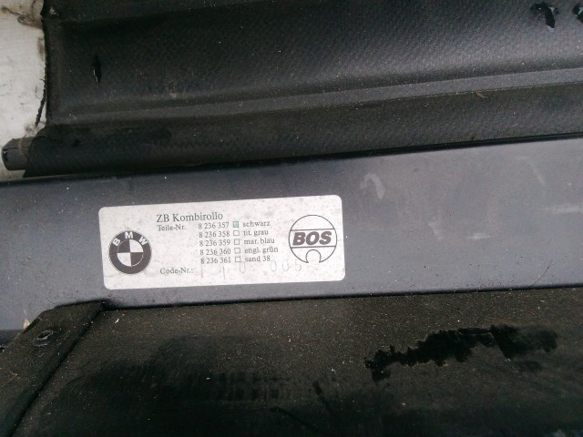 211139 BMW 5 E39 1996-2003 kalaptartó (csomagtér roló), térelválasztó rolóval