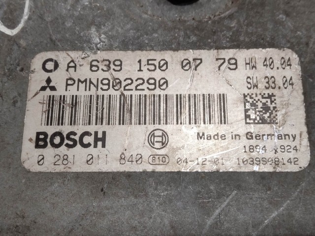 Motorvezérlő használt   Bosch 0281011840 A6391500779