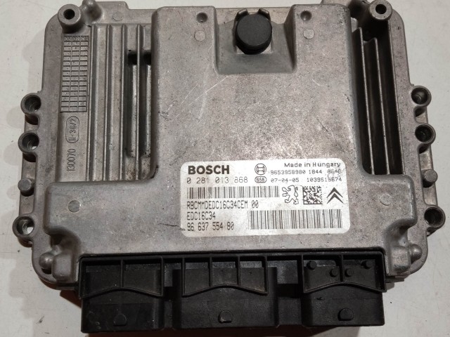 Peugeot 207 1,6 Diesel motorvezérlő, Bosch 0281013868 , 9663755480