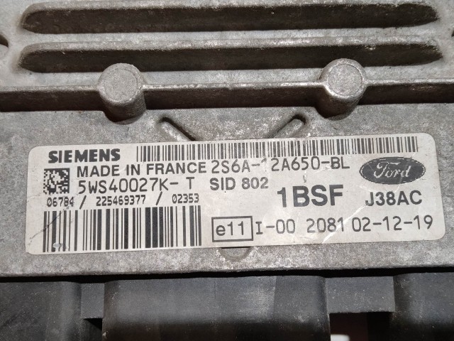 Ford Fiesta, Fusion 1,4 Diesel motorvezérlő  Siemens  5WS40027K-T