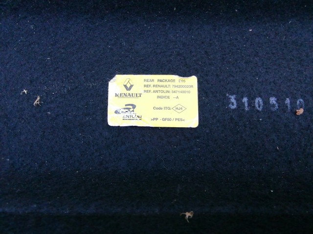 211231 Renault Megane III. 2008-2016 3 ajtós (coupe) kalaptartó 794200020R