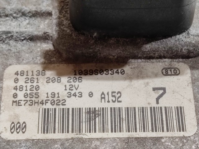 91535 Fiat Idea, Lancia Musa 1,4 16v benzin motorvezérlő szett 0261208206 , 55191343, 51738522