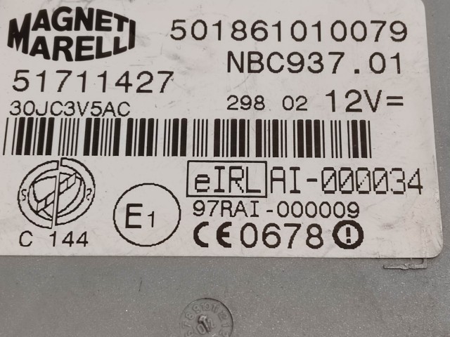 72037 Alfa Romeo 147 2000-2010 2,0 16v benzin motorvezérlő szett 55181729 , 0261207698 , 51711427