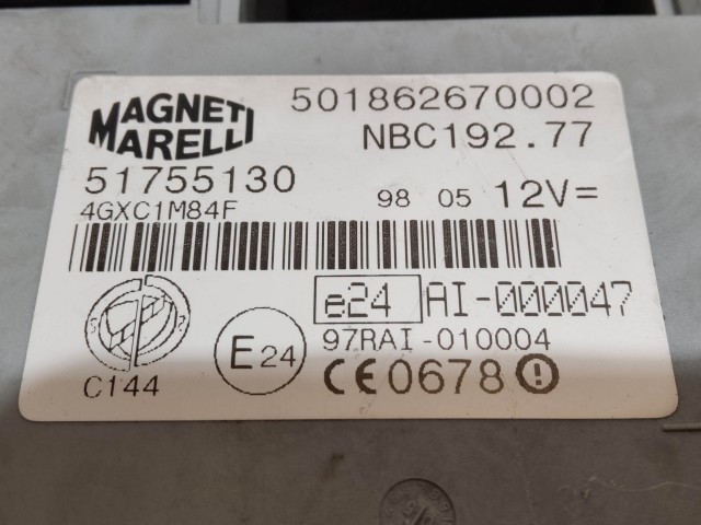 72472 Fiat Stilo 1,9 8v Diesel 115 Le motorvezérlő szett 0281011553 , 55198058 , 51755130