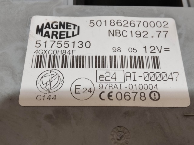 209096 Fiat Stilo 1,9 8v Diesel 115 Le motorvezérlő szett 0281011553 , 55198058 , 51755130