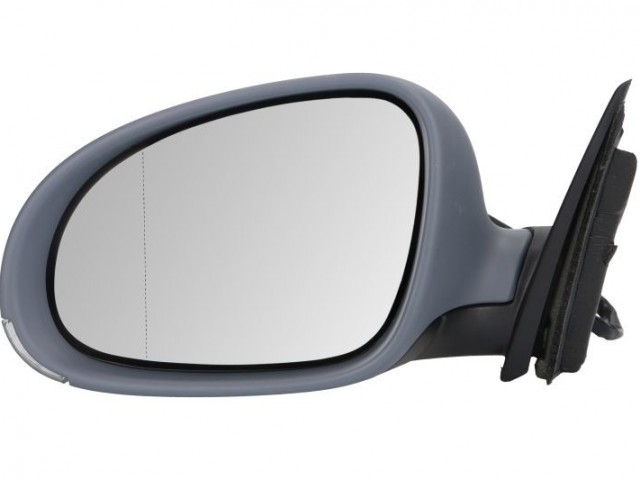 Skoda Superb I. 2006-2008 utángyártott új, bal oldali visszapillantó tükör, fűthető, fényezhető (Ambiente)