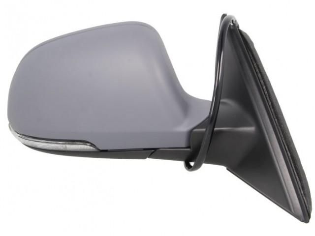 Skoda Superb II. utángyártott új, jobb oldali visszapillantó tükör, elektromos állítású 6 vezetékes, fűthető, fényezhető