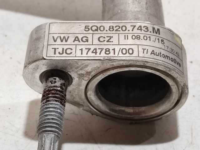 Audi Q2, Seat Ateca, Leon 5F, Skoda Karoq, Kodiaq, Octavia III., Superb, Volkswagen Golf VII, Passat B8, T-Roc, Tiguan, Touran klímacső 5Q0820743M