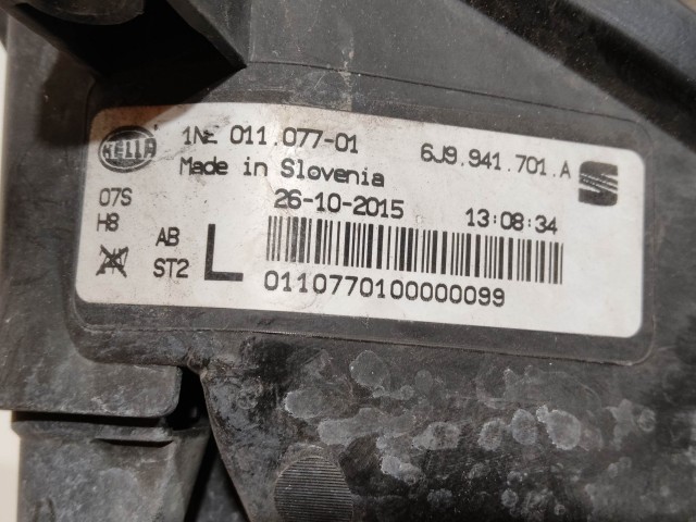 Seat Leon 5F 2012-2020 2012-2020 Ködlámpa használt  bal Hella