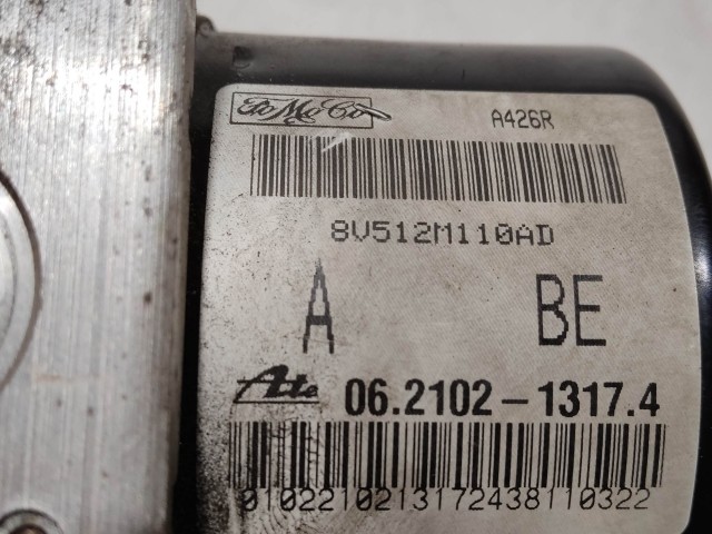 Ford Fiesta 2008-2017 2008-2013 Abs   használt  Ate 8V512M110AD 06.2102-1317.4