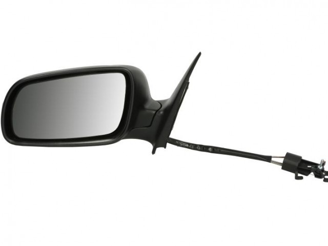 Skoda Fabia I. 1999-2007 utángyártott új bal oldali visszapillantó tükör, manuális bovdenes állítású, fekete