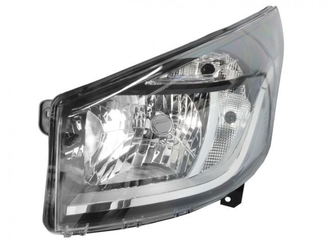 Fiat Talento, Nissan NV 300, Renault Trafic III. utángyártott új bal első fényszóró H4+nappali fény (motoros) TYC