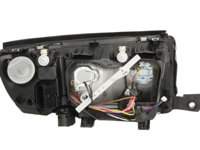 Skoda Fabia I. utángyártott új bal első fényszóró H7/H3  (króm házas) TYC