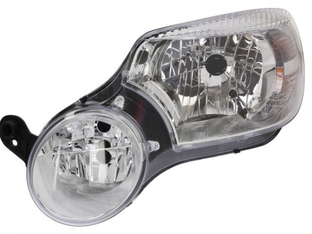Skoda Yeti 2009-2013 utángyártott új bal első fényszóró H4/H7 +ködl.(motorral) .TYC